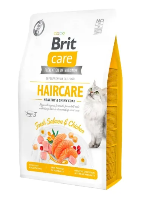 Brit Care Cat Haircare Fresh Salmon & Chicken – 2 kg.