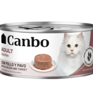 Canbo Gatos Adultos con Pollo y Pavo – lata 85 gr.
