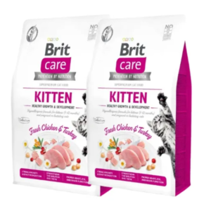 Brit Care Cat Kitten Fresh Chicken & Turkey – 2 kg. – 2 bolsas por
