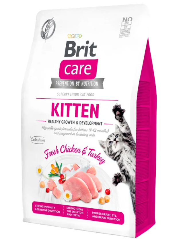 Brit Care Cat Kitten Fresh Chicken & Turkey – 7 kg.